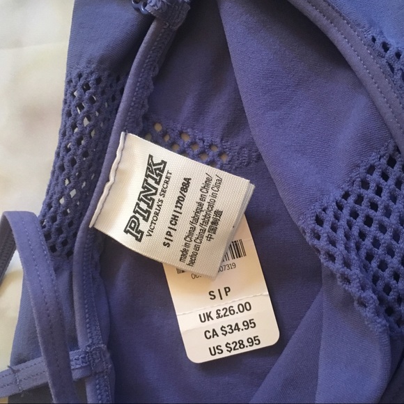 NWT Victoria’s Secret Pink Mesh Tank Bodysuit S - Picture 3 of 6